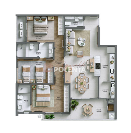 Imagem Apartamento com 3 Quartos à Venda, 98 m² em Centro - Balneário Rincão