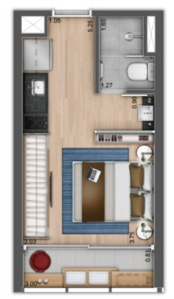 Imagem Apartamento com 1 Quarto à Venda, 37 m² em Jardim Paulista - São Paulo