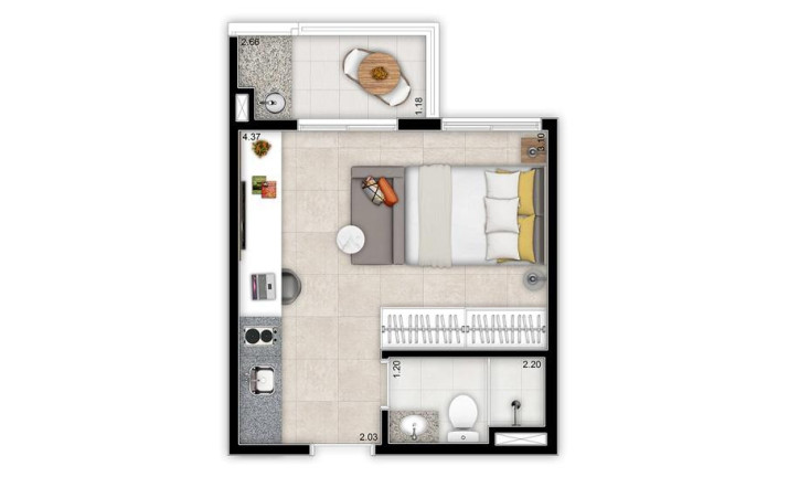 Imagem Studio com 1 Quarto à Venda, 23 m² em Bela Vista - São Paulo Imagem Studio com 1 Quarto à Venda, 23 m² em Bela Vista - São Paulo