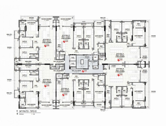 Imagem Apartamento com 3 Quartos à Venda, 170 m² em Praia Brava - Itajaí