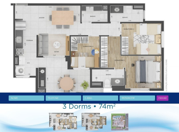 Imagem Imóvel com 2 Quartos à Venda, 74 m² em Campestre - Santo André Imagem Imóvel com 2 Quartos à Venda, 74 m² em Campestre - Santo André