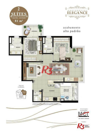 Imagem Apartamento com 3 Quartos à Venda, 117 m² em Ponta Da Praia - Santos Imagem Apartamento com 3 Quartos à Venda, 117 m² em Ponta Da Praia - Santos