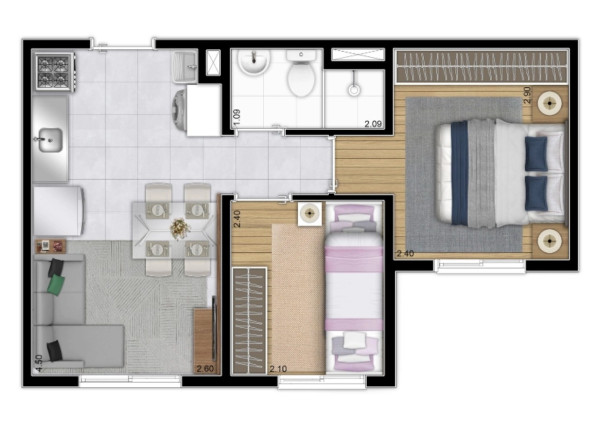 Imagem Imóvel com 2 Quartos à Venda, 34 m² em Barra Funda - São Paulo Imagem Imóvel com 2 Quartos à Venda, 34 m² em Barra Funda - São Paulo