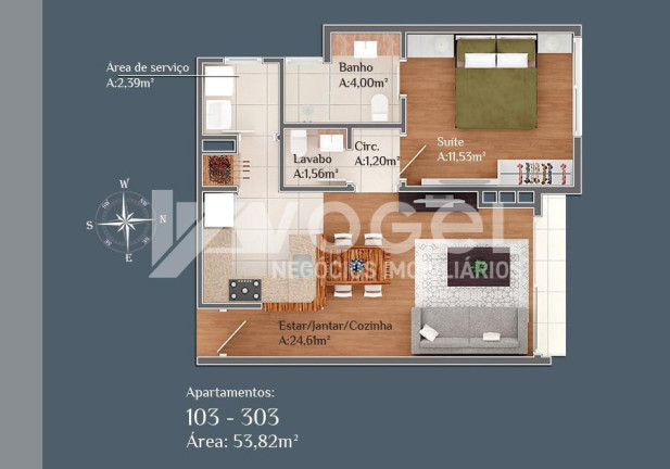 Imagem Apartamento com 1 Quarto à Venda, 53 m² em Centro - Gramado Imagem Apartamento com 1 Quarto à Venda, 53 m² em Centro - Gramado