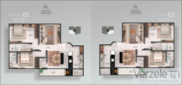 Imagem Apartamento com 2 Quartos à Venda, 92 m² em Praia Brava De Itajaí - Itajaí Imagem Apartamento com 2 Quartos à Venda, 92 m² em Praia Brava De Itajaí - Itajaí