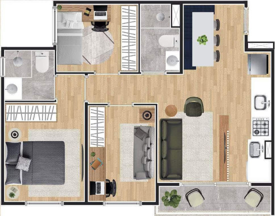 Imagem Studio com 1 Quarto à Venda, 25 m² em Butantã - São Paulo Imagem Studio com 1 Quarto à Venda, 25 m² em Butantã - São Paulo