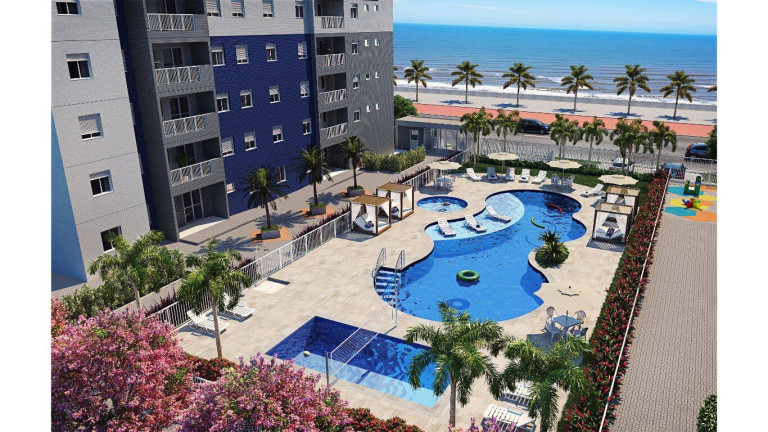 Apartamento com 2 Quartos à Venda, 47 m² em Litoral Paulista - Mongaguá