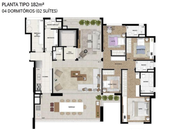 Imagem Apartamento com 4 Quartos à Venda, em Indianópolis - São Paulo Imagem Apartamento com 4 Quartos à Venda, em Indianópolis - São Paulo