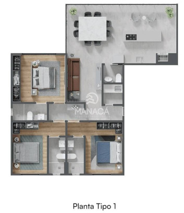 Imagem Apartamento com 3 Quartos à Venda, 124 m² em Centro - Balneário Piçarras Imagem Apartamento com 3 Quartos à Venda, 124 m² em Centro - Balneário Piçarras