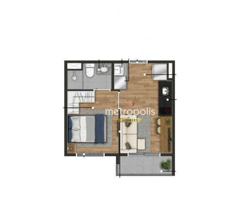 Imagem Studio com 1 Quarto à Venda, 27 m² em Pinheiros - São Paulo Imagem Studio com 1 Quarto à Venda, 27 m² em Pinheiros - São Paulo