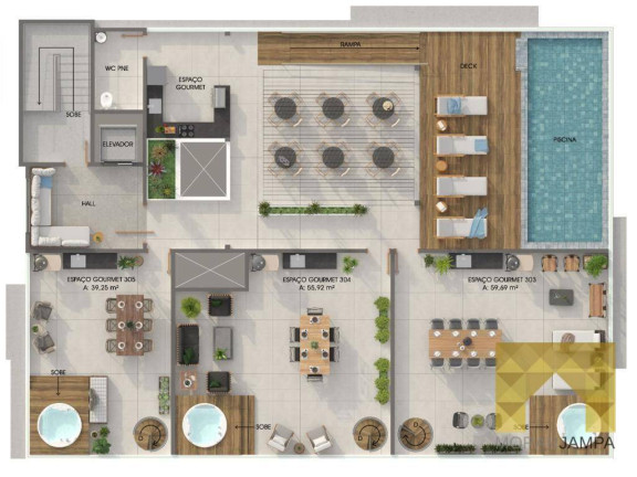 Imagem Apartamento com 2 Quartos à Venda, 53 m² em Bessa - João Pessoa
