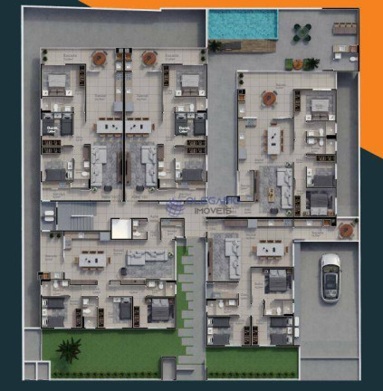 Imagem Apartamento com 3 Quartos à Venda, 101 m² em Armação - Penha Imagem Apartamento com 3 Quartos à Venda, 101 m² em Armação - Penha