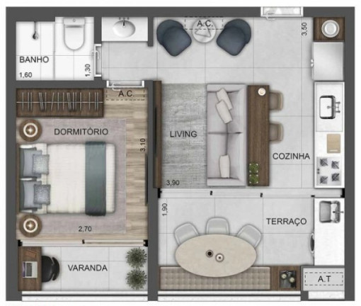 Imagem Apartamento com 2 Quartos à Venda, 85 m² em Perdizes - São Paulo