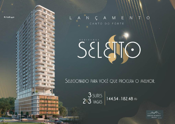Imagem Apartamento com 3 Quartos à Venda, 151 m² em Canto Do Forte - Praia Grande