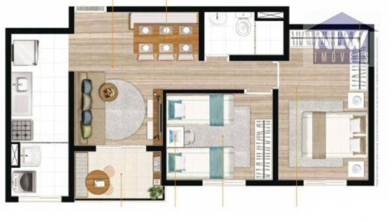 Imagem Apartamento com 2 Quartos à Venda, 49 m² em Campo Limpo - São Paulo Imagem Apartamento com 2 Quartos à Venda, 49 m² em Campo Limpo - São Paulo