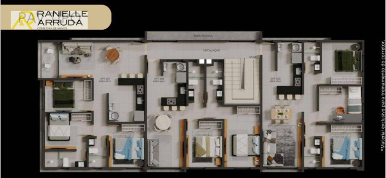 Imagem Apartamento com 3 Quartos à Venda, 65 m² em Bessa - João Pessoa Imagem Apartamento com 3 Quartos à Venda, 65 m² em Bessa - João Pessoa
