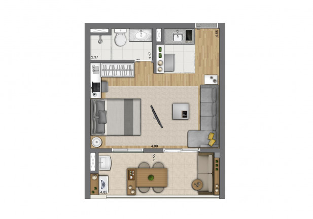 Imagem Apartamento com 1 Quarto à Venda, 34 m² em Mooca - São Paulo Imagem Apartamento com 1 Quarto à Venda, 34 m² em Mooca - São Paulo