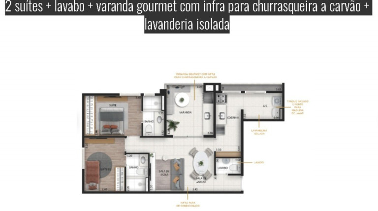 Imagem Apartamento com 2 Quartos à Venda, 64 m² em Centro - Diadema Imagem Apartamento com 2 Quartos à Venda, 64 m² em Centro - Diadema