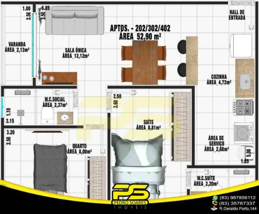 Imagem Apartamento com 2 Quartos à Venda, 55 m² em João Paulo Ii - João Pessoa Imagem Apartamento com 2 Quartos à Venda, 55 m² em João Paulo Ii - João Pessoa