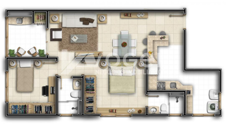 Imagem Apartamento com 2 Quartos à Venda, 72 m² em Centro - Canoas