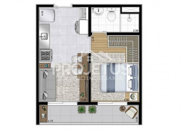 Imagem Apartamento com 1 Quarto à Venda, 38 m² em Bom Retiro - São Paulo Imagem Apartamento com 1 Quarto à Venda, 38 m² em Bom Retiro - São Paulo