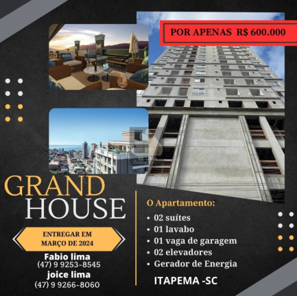 Imagem Apartamento com 2 Quartos à Venda, 68 m² em Morretes - Itapema Imagem Apartamento com 2 Quartos à Venda, 68 m² em Morretes - Itapema