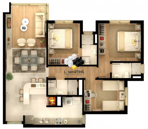 Imagem Apartamento com 3 Quartos à Venda, 135 m² em Centro - Gramado Imagem Apartamento com 3 Quartos à Venda, 135 m² em Centro - Gramado