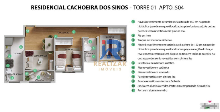 Imagem Apartamento com 2 Quartos à Venda, 45 m² em Cachoeira - Betim
