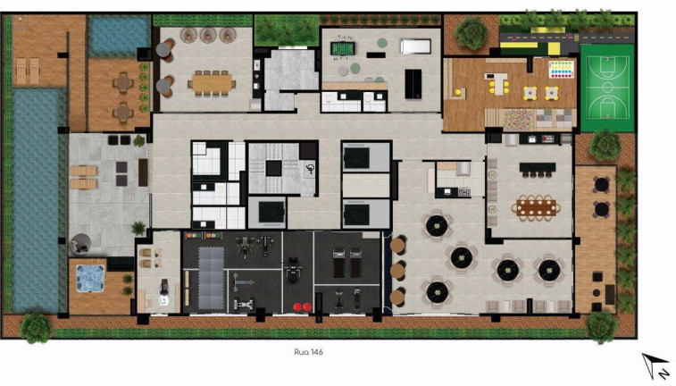 Imagem Apartamento com 3 Quartos à Venda, 140 m² em Setor Marista - Goiânia