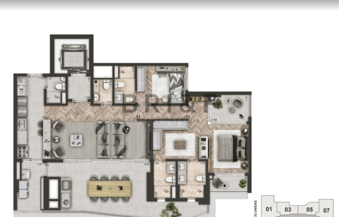 Imagem Apartamento com 3 Quartos à Venda, 140 m² em Brooklin - São Paulo Imagem Apartamento com 3 Quartos à Venda, 140 m² em Brooklin - São Paulo