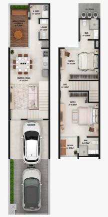 Imagem Casa com 2 Quartos à Venda, 100 m² em Morretes - Itapema