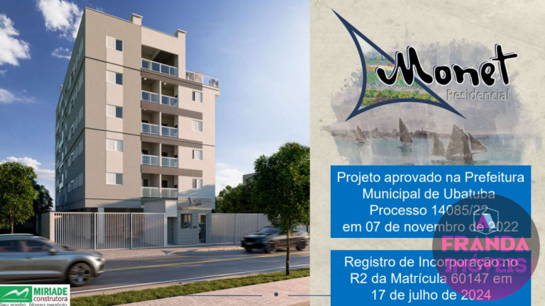 Apartamento com 2 Quartos à Venda, 61 m² em Umuarama - Ubatuba