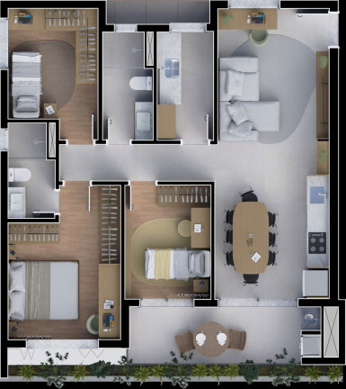 Imagem Apartamento com 2 Quartos à Venda, 76 m² em água Verde - Curitiba