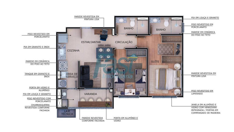Imagem Apartamento com 2 Quartos à Venda, 50 m² em Despraiado - Cuiabá Imagem Apartamento com 2 Quartos à Venda, 50 m² em Despraiado - Cuiabá