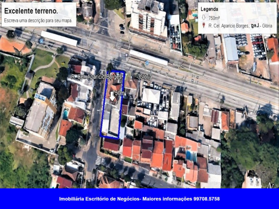 Imagem Terreno à Venda, 750 m² em Glória - Porto Alegre Imagem Terreno à Venda, 750 m² em Glória - Porto Alegre