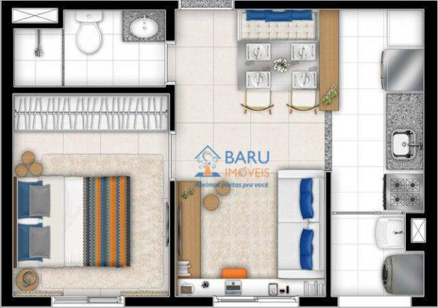 Imagem Apartamento com 1 Quarto à Venda, 34 m² em Santa Cecília - São Paulo Imagem Apartamento com 1 Quarto à Venda, 34 m² em Santa Cecília - São Paulo