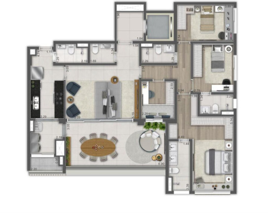 Imagem Apartamento com 4 Quartos à Venda, 194 m² em Brooklin Paulista - São Paulo