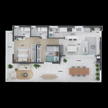 Imagem Cobertura com 3 Quartos à Venda, 133 m² em Portão - Curitiba