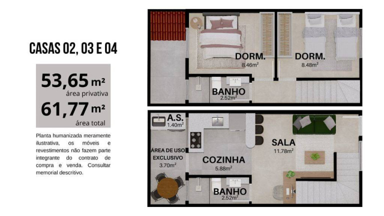 Imagem Sobrado com 2 Quartos à Venda, 54 m² em Balneário Jóia - Praia Grande Imagem Sobrado com 2 Quartos à Venda, 54 m² em Balneário Jóia - Praia Grande