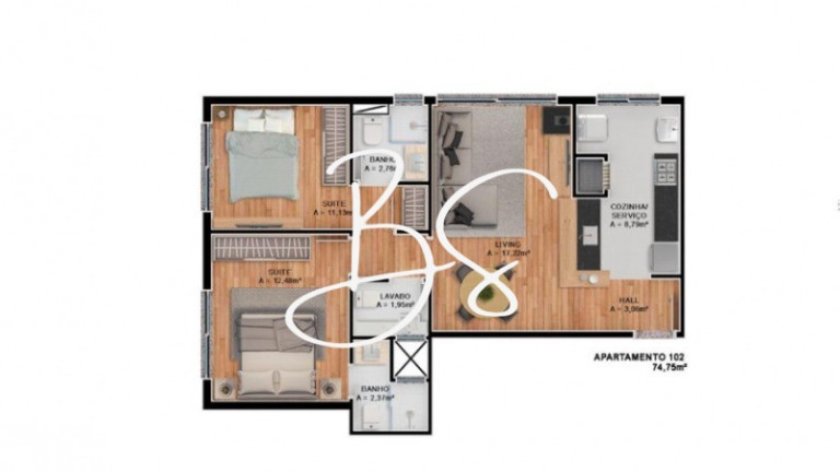 Imagem Apartamento com 1 Quarto à Venda, 70 m² em Centro - Canela Imagem Apartamento com 1 Quarto à Venda, 70 m² em Centro - Canela