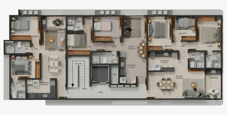 Imagem Cobertura com 2 Quartos à Venda, 101 m² em Bessa - João Pessoa Imagem Cobertura com 2 Quartos à Venda, 101 m² em Bessa - João Pessoa