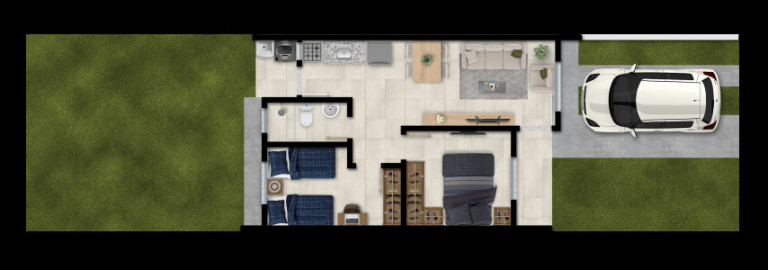 Imagem Casa de Condomínio com 1 Quarto à Venda, 33 m² em Morada Do Vale Ii - Gravataí Imagem Casa de Condomínio com 1 Quarto à Venda, 33 m² em Morada Do Vale Ii - Gravataí