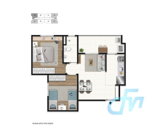 Imagem Apartamento com 2 Quartos à Venda, 49 m² em Mogi Moderno - Mogi Das Cruzes Imagem Apartamento com 2 Quartos à Venda, 49 m² em Mogi Moderno - Mogi Das Cruzes