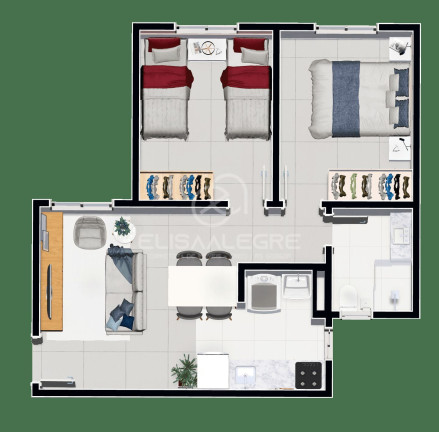 Imagem Apartamento com 2 Quartos à Venda, 43 m² em Campina - São Leopoldo