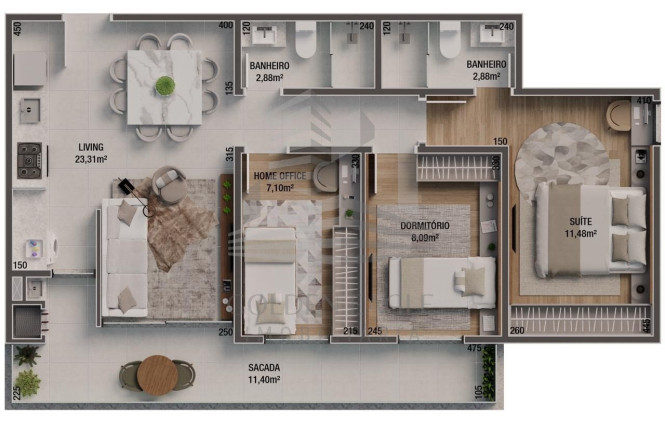 Imagem Apartamento com 2 Quartos à Venda, 64 m² em Vila Operária - Itajaí Imagem Apartamento com 2 Quartos à Venda, 64 m² em Vila Operária - Itajaí