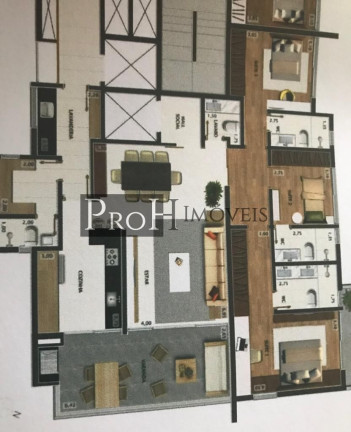Imagem Apartamento com 3 Quartos à Venda, 163 m² em Jardim - Santo André Imagem Apartamento com 3 Quartos à Venda, 163 m² em Jardim - Santo André