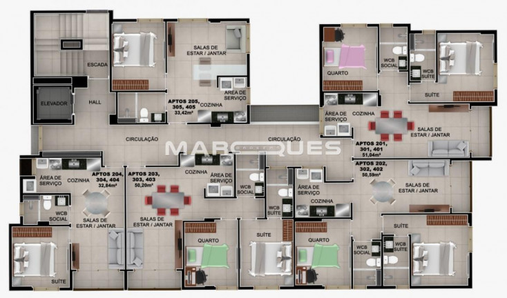 Imagem Apartamento com 2 Quartos à Venda, 51 m² em Jardim Oceania - João Pessoa