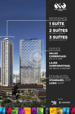Imagem Apartamento com 3 Quartos à Venda, 120 m² em Word Trade Center (wtc) - Goiânia