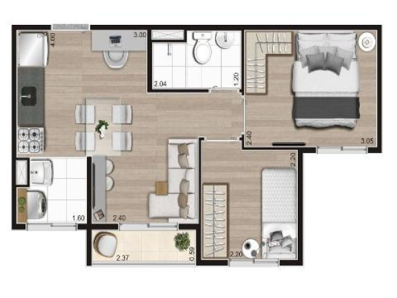Imagem Apartamento com 2 Quartos à Venda, 37 m² em água Branca - São Paulo