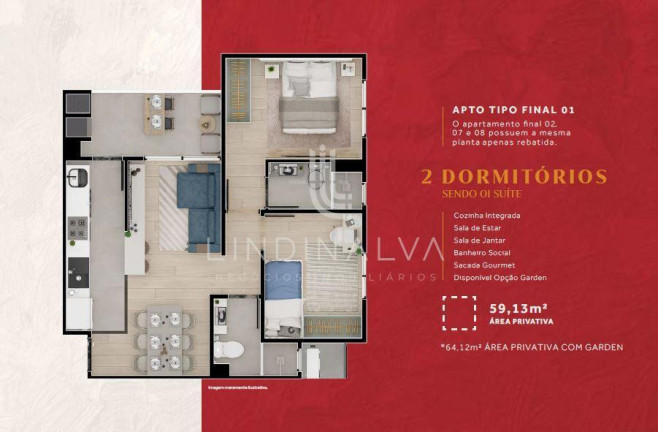 Imagem Apartamento com 2 Quartos à Venda, 59 m² em Vila Yolanda - Foz Do Iguacu Imagem Apartamento com 2 Quartos à Venda, 59 m² em Vila Yolanda - Foz Do Iguacu